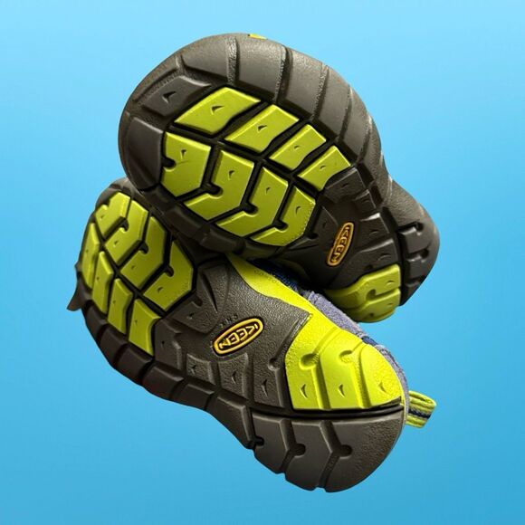 Keen Little Kids' Seacamp II CNX Naval Academy/Chartreuse Sandals Size 8 - Picture 6 of 7